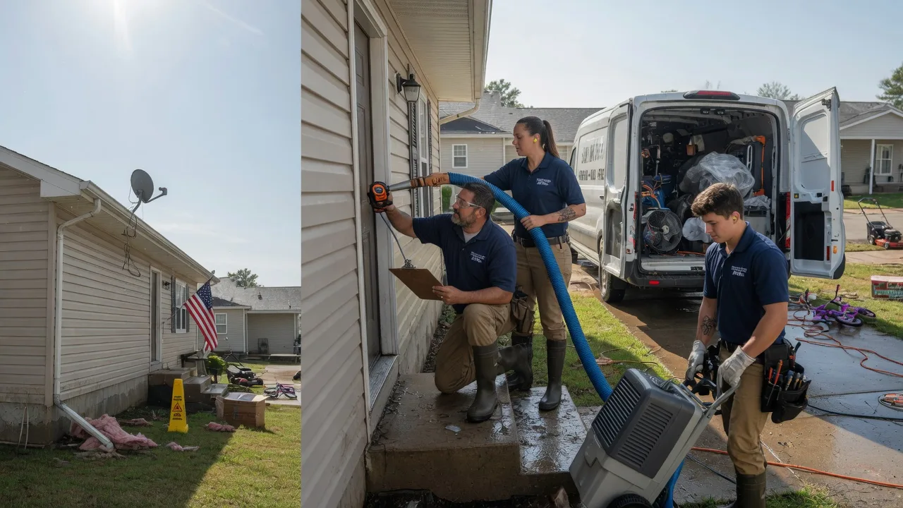 Ceiling Water Damage Restoration in Dorsey, IL near me